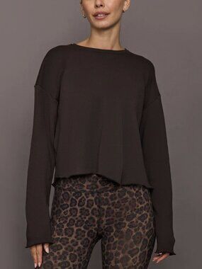 Carbon38 - Crew neck sweatshirt in Chocolate Torte | Size Small